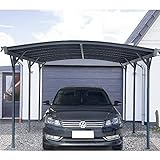 HOME DELUXE - Design Carport - FALO, Anthrazit - Maße: 505 x 300 x 226 / 240 cm - inkl. Montagematerial I Autoüberdachung Garage Unterstand