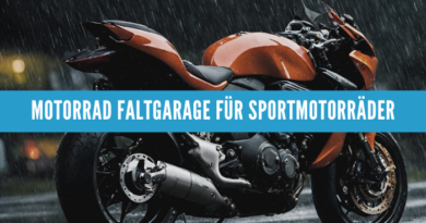 Die ideale Motorrad Faltgarage für Sportmotorräder