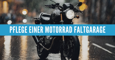 Die richtige Pflege einer Motorrad Faltgarage: Rostschutz und Co.