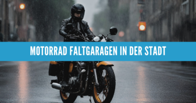 Motorrad Faltgaragen in der Stadt: Platzsparen und Schutz