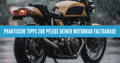 Praktische Tipps zur Pflege deiner Motorrad Faltgarage